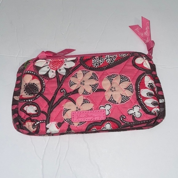 Vera Bradley Double zip Cosmetic Bag in Blush Pink Design new with tags - Picture 1 of 13